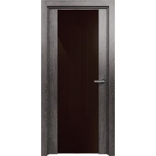 Дверь Status Trend модель 423 Дуб патина стекло лакобель коричневый