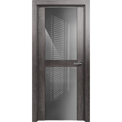 Межкомнатная Дверь Status Trend модель 422 Венге пепельный стекло лакобель серый