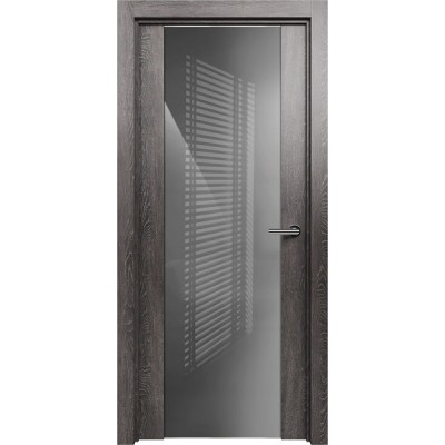 Межкомнатная Дверь Status Trend модель 423 Венге пепельный стекло лакобель серый