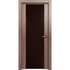 Дверь Status Trend модель 423 Дуб капучино стекло лакобель коричневый