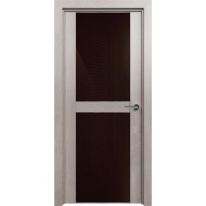 Дверь Status Trend модель 422 Дуб серый стекло лакобель коричневый