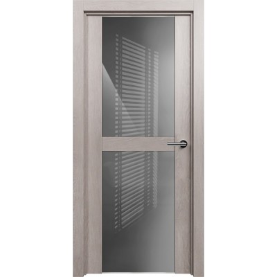 Межкомнатная Дверь Status Trend модель 422 Дуб серый стекло лакобель серый
