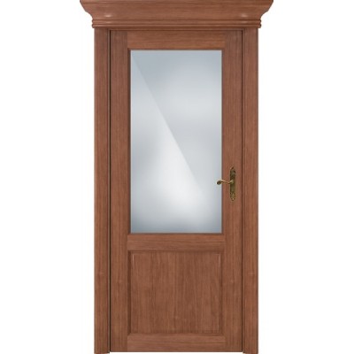 Межкомнатная Дверь Status Classic модель 521 Анегри стекло Сатинато белое