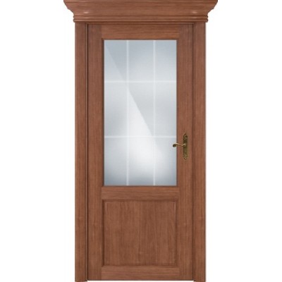 Межкомнатная Дверь Status Classic модель 521 Анегри стекло решётка Англия