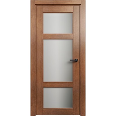 Межкомнатная Дверь Status Classic модель 542 Анегри стекло Сатинато белое