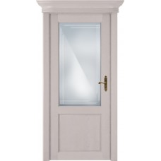 Дверь Status Classic модель 521 Дуб белый стекло Грань