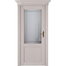 Дверь Status Classic модель 521 Дуб белый стекло решётка Италия