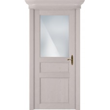 Дверь Status Classic модель 532 Дуб белый стекло Сатинато белое