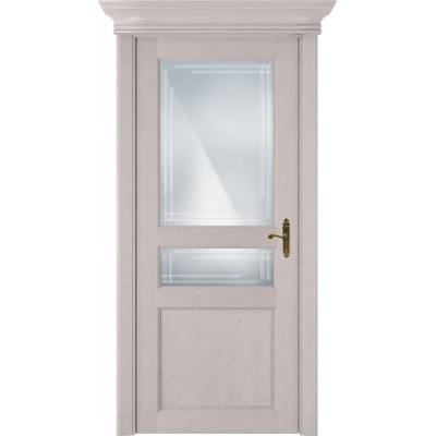Межкомнатная Дверь Status Classic модель 533 Дуб белый стекло Грань