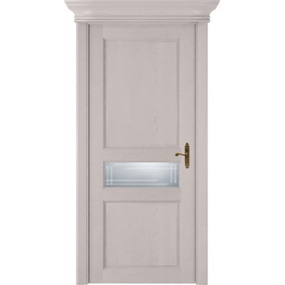 Межкомнатная Дверь Status Classic модель 534 Дуб белый стекло Грань