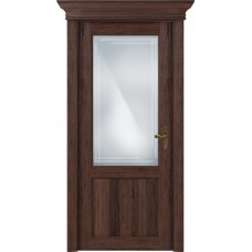 Дверь Status Classic модель 521 Орех стекло Грань