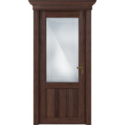 Межкомнатная Дверь Status Classic модель 521 Орех стекло Грань