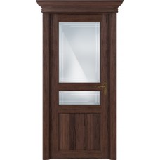 Дверь Status Classic модель 533 Орех стекло Грань