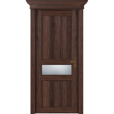 Межкомнатная Дверь Status Classic модель 534 Орех стекло Сатинато белое