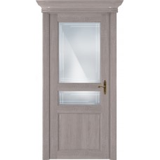 Дверь Status Classic модель 533 Дуб серый стекло Грань
