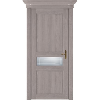 Межкомнатная Дверь Status Classic модель 534 Дуб серый стекло Грань