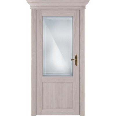Межкомнатная Дверь Status Classic модель 521 Ясень стекло Грань