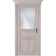 Дверь Status Classic модель 532 Ясень стекло Сатинато белое