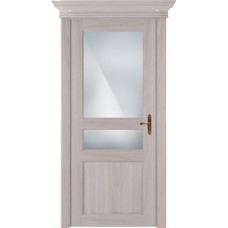 Дверь Status Classic модель 533 Ясень стекло Сатинато белое
