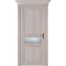 Дверь Status Classic модель 534 Ясень стекло Сатинато белое