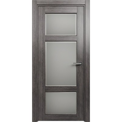 Межкомнатная Дверь Status Classic модель 542 Дуб патина стекло Фацет