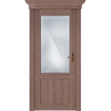 Дверь Status Classic модель 521 Дуб капучино стекло решётка Италия