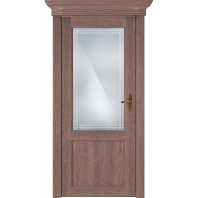 Межкомнатная Дверь Status Classic модель 521 Дуб капучино стекло решётка Италия