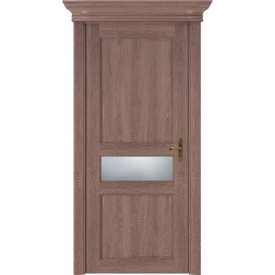 Межкомнатная Дверь Status Classic модель 534 Дуб капучино стекло Сатинато белое