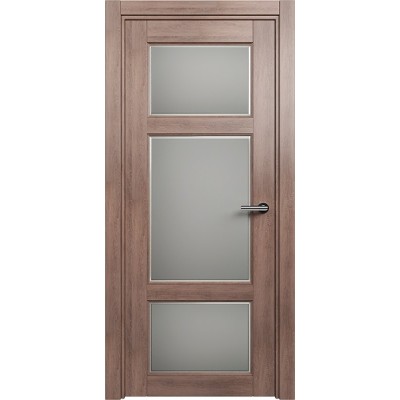 Межкомнатная Дверь Status Classic модель 542 Дуб капучино стекло Фацет