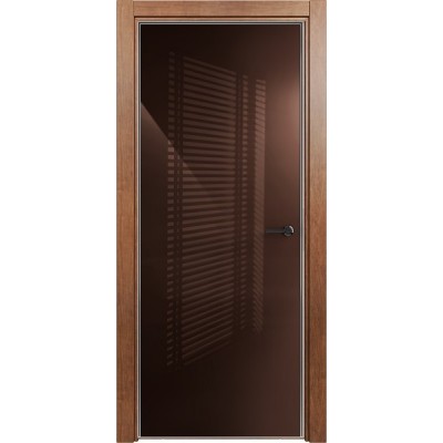 Межкомнатная Дверь Status Favorite модель 704 Анегри стекло лакобель коричневый
