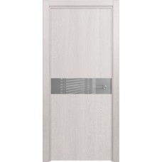 Дверь Status Favorite модель 702 Дуб белый стекло лакобель серый