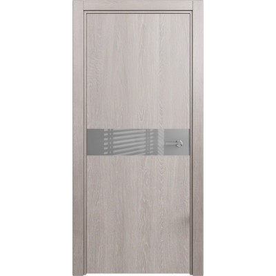 Межкомнатная Дверь Status Favorite модель 702 Дуб серый стекло лакобель серый