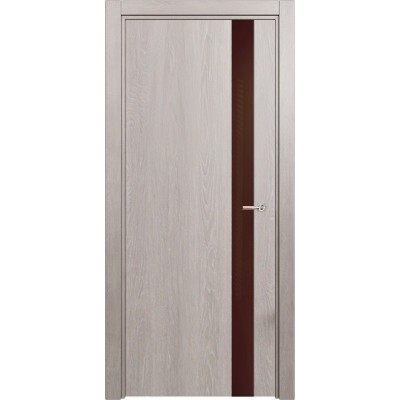 Межкомнатная Дверь Status Favorite модель 703 Дуб серый стекло лакобель коричневый