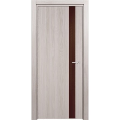 Межкомнатная Дверь Status Favorite модель 703 Ясень стекло лакобель коричневый