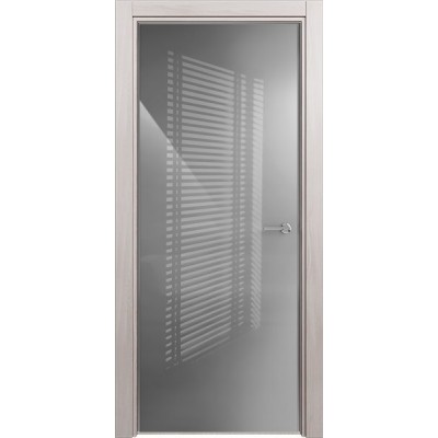 Межкомнатная Дверь Status Favorite модель 704 Ясень стекло лакобель серый