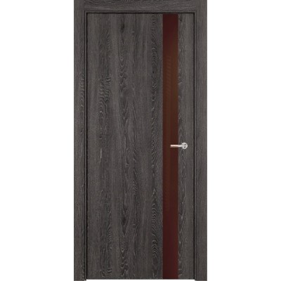 Межкомнатная Дверь Status Favorite модель 703 Дуб патина стекло лакобель коричневый