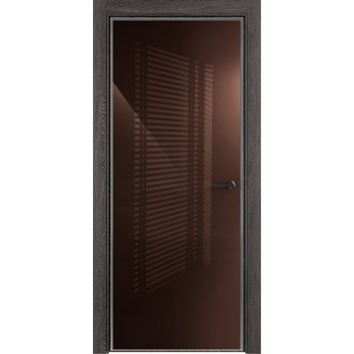 Межкомнатная Дверь Status Favorite модель 704 Дуб патина стекло лакобель коричневый
