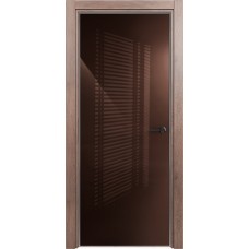 Дверь Status Favorite модель 704 Дуб капучино стекло лакобель коричневый