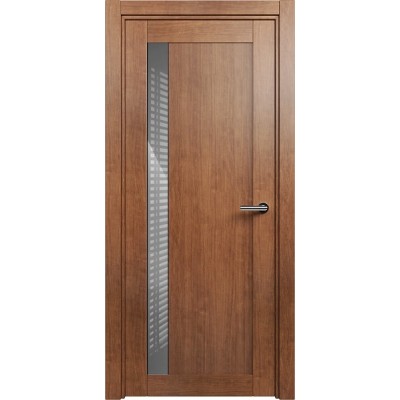 Межкомнатная Дверь Status Estetica модель 821 Анегри стекло лакобель серый