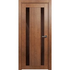 Дверь Status Estetica модель 822 Анегри стекло лакобель коричневый