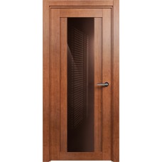 Дверь Status Estetica модель 823 Анегри стекло лакобель коричневый