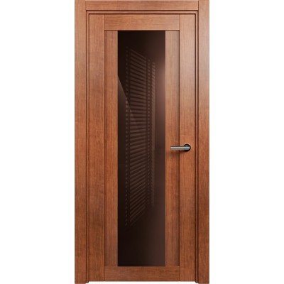 Межкомнатная Дверь Status Estetica модель 823 Анегри стекло лакобель коричневый