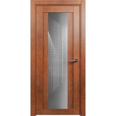 Межкомнатная Дверь Status Estetica модель 823 Анегри стекло лакобель серый