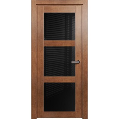 Межкомнатная Дверь Status Estetica модель 833 Анегри стекло лакобель чёрный
