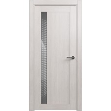 Дверь Status Estetica модель 821 Дуб белый стекло лакобель серый