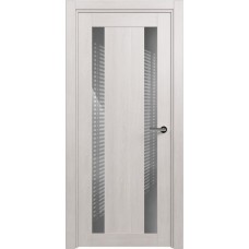 Дверь Status Estetica модель 822 Дуб белый стекло лакобель серый