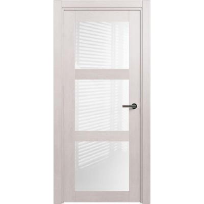 Межкомнатная Дверь Status Estetica модель 833 Дуб белый стекло лакобель белый
