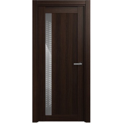 Межкомнатная Дверь Status Estetica модель 821 Орех стекло лакобель серый
