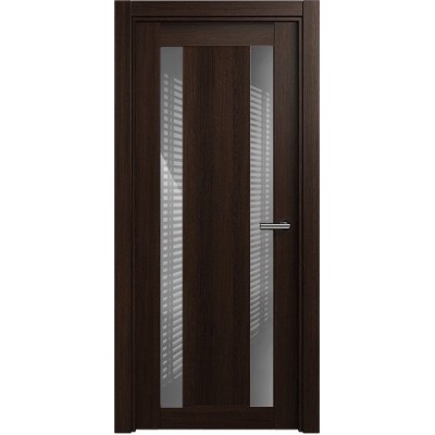 Межкомнатная Дверь Status Estetica модель 822 Орех стекло лакобель серый