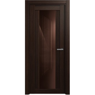 Межкомнатная Дверь Status Estetica модель 823 Орех стекло лакобель коричневый